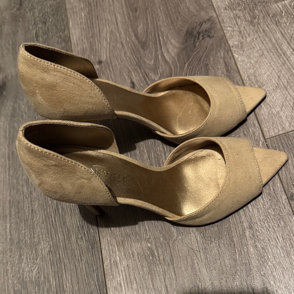 Nine West Tan Pointed Toe Heels